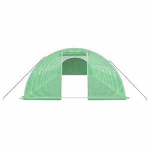 Skleník s ocelovým rámem zelený 48 m² 12 x 4 x 2 m - obrázek 4