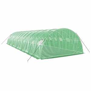 Skleník s ocelovým rámem zelený 48 m² 12 x 4 x 2 m - obrázek 6