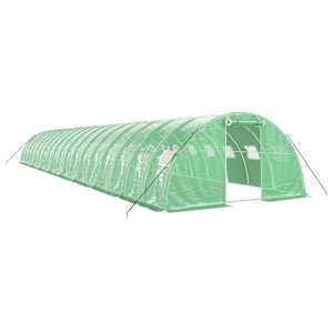 Skleník s ocelovým rámem zelený 72 m² 18 x 4 x 2 m - obrázek 2