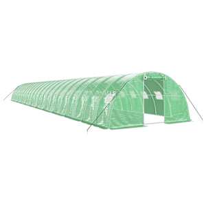 Skleník s ocelovým rámem zelený 88 m² 22 x 4 x 2 m - obrázek 2