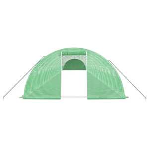 Skleník s ocelovým rámem zelený 88 m² 22 x 4 x 2 m - obrázek 4