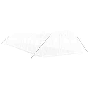 Skleník s ocelovým rámem bílý 64 m² 16 x 4 x 2 m - obrázek 3