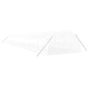 Skleník s ocelovým rámem bílý 80 m² 20 x 4 x 2 m - obrázek 6