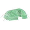 vidaXL kasvuhoone terasraamiga, roheline, 20 m&sup2;, 5x4x2,3 m