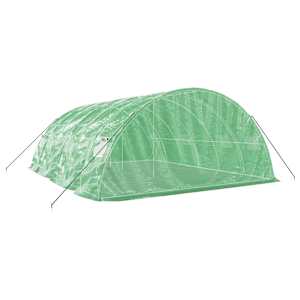Skleník s ocelovým rámem zelený 30 m² 6 x 5 x 2,3 m - obrázek 6