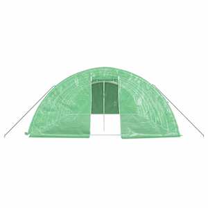 Skleník s ocelovým rámem zelený 40 m² 8 x 5 x 2,3 m - obrázek 4