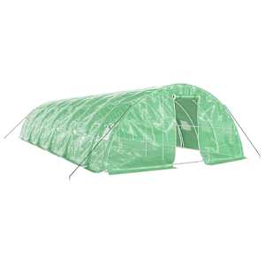 Skleník s ocelovým rámem zelený 60 m² 12 x 5 x 2,3 m - obrázek 2