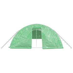 Skleník s ocelovým rámem zelený 60 m² 12 x 5 x 2,3 m - obrázek 4