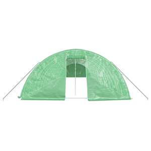 Skleník s ocelovým rámem zelený 90 m² 18 x 5 x 2,3 m - obrázek 4