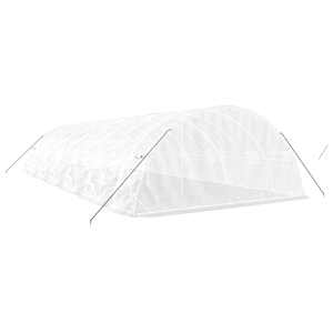 Skleník s ocelovým rámem bílý 60 m² 12 x 5 x 2,3 m - obrázek 6
