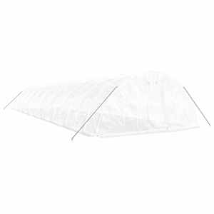 Skleník s ocelovým rámem bílý 90 m² 18 x 5 x 2,3 m - obrázek 3
