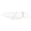 vidaXL kasvuhoone terasraamiga, valge, 100 m&sup2;, 20x5x2,3 m