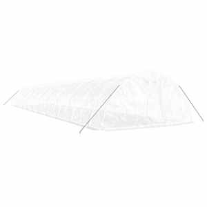 Skleník s ocelovým rámem bílý 110 m² 22 x 5 x 2,3 m - obrázek 3