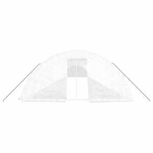 Skleník s ocelovým rámem bílý 120 m² 24 x 5 x 2,3 m - obrázek 4