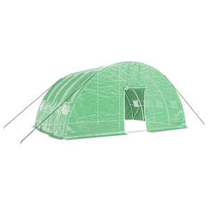 Skleník s ocelovým rámem zelený 24 m² 6x4x2,85 m - obrázek 2
