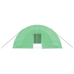 Skleník s ocelovým rámem zelený 36 m² 6 x 6 x 2,85 m - obrázek 4