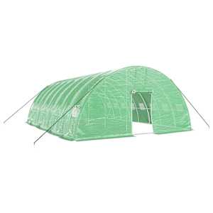 Skleník s ocelovým rámem zelený 48 m² 8 x 6 x 2,85 m - obrázek 2