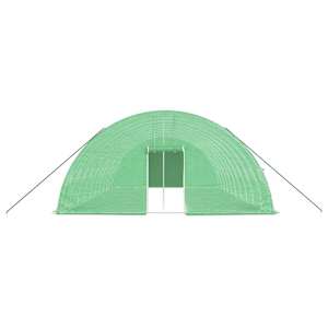 Skleník s ocelovým rámem zelený 60 m² 10 x 6 x 2,85 m - obrázek 4