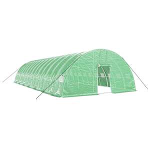Skleník s ocelovým rámem zelený 84 m² 14 x 6 x 2,85 m - obrázek 2