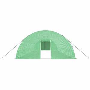 Skleník s ocelovým rámem zelený 84 m² 14 x 6 x 2,85 m - obrázek 4