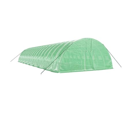 vidaXL Szklarnia ze stalową ramą, zielona, 108 m&sup2;, 18x6x2,85 m