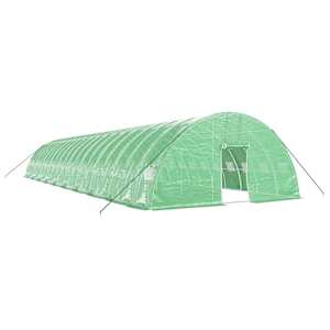 Skleník s ocelovým rámem zelený 120 m² 20 x 6 x 2,85 m - obrázek 2