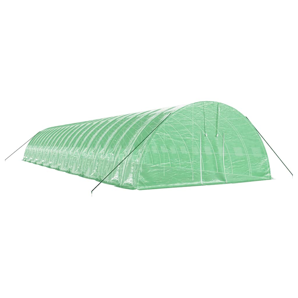 vidaXL Tuinkas met stalen frame 120 m² 20x6x2,85 m groen afbeelding