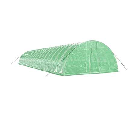 vidaXL Serre avec cadre en acier vert 120 m&sup2; 20x6x2,85 m