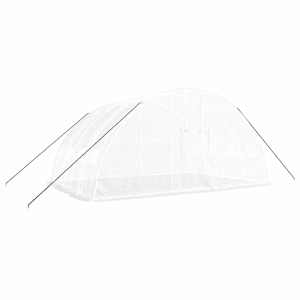Skleník s ocelovým rámem bílý 24 m² 6x4x2,85 m - obrázek 3
