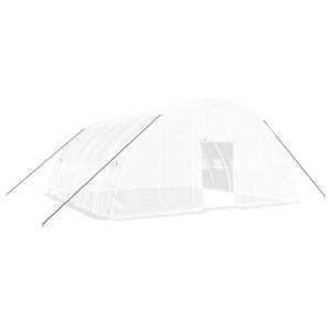 Skleník s ocelovým rámem bílý 36 m² 6 x 6 x 2,85 m - obrázek 2