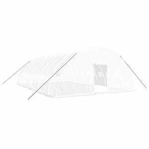 Skleník s ocelovým rámem bílý 60 m² 10 x 6 x 2,85 m - obrázek 2