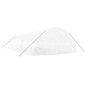 Skleník s ocelovým rámem bílý 72 m² 12 x 6 x 2,85 m - obrázek 6