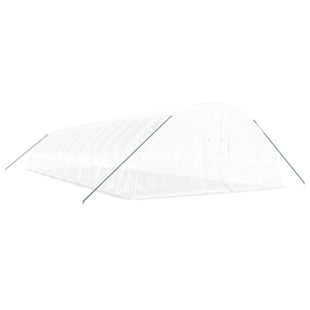 vidaXL Tuinkas met stalen frame 96 m² 16x6x2,85 m wit afbeelding
