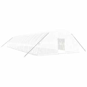 Skleník s ocelovým rámem bílý 108 m² 18 x 6 x 2,85 m - obrázek 2