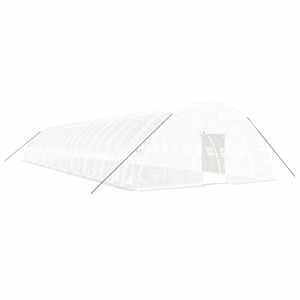 Skleník s ocelovým rámem bílý 120 m² 20 x 6 x 2,85 m - obrázek 2