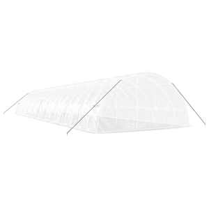 Skleník s ocelovým rámem bílý 120 m² 20 x 6 x 2,85 m - obrázek 6