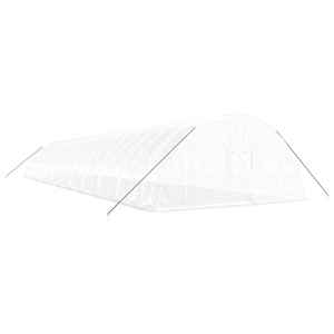 Skleník s ocelovým rámem bílý 132 m² 22 x 6 x 2,85 m - obrázek 3