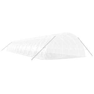 Skleník s ocelovým rámem bílý 132 m² 22 x 6 x 2,85 m - obrázek 6