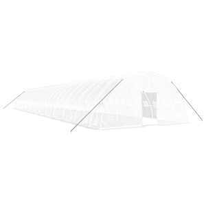 Skleník s ocelovým rámem bílý 144 m² 24 x 6 x 2,85 m - obrázek 2