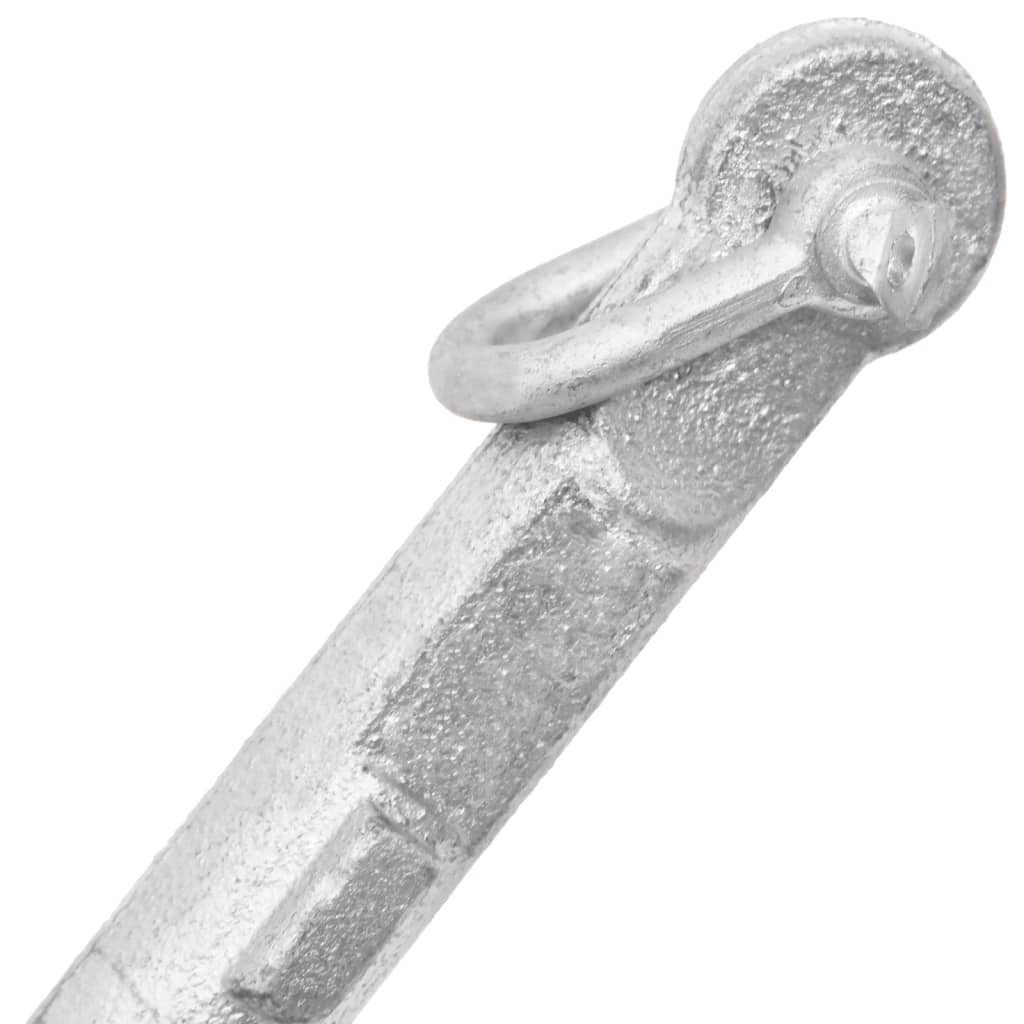 Ezüst színű összecsukható temperöntvény horgony kötéllel 0,7 kg 