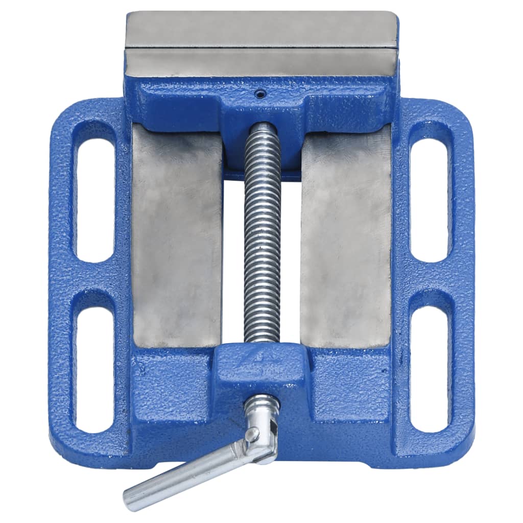 Thumbnail - vidaXL Maschinenschraubstock Blau 100 mm Gusseisen