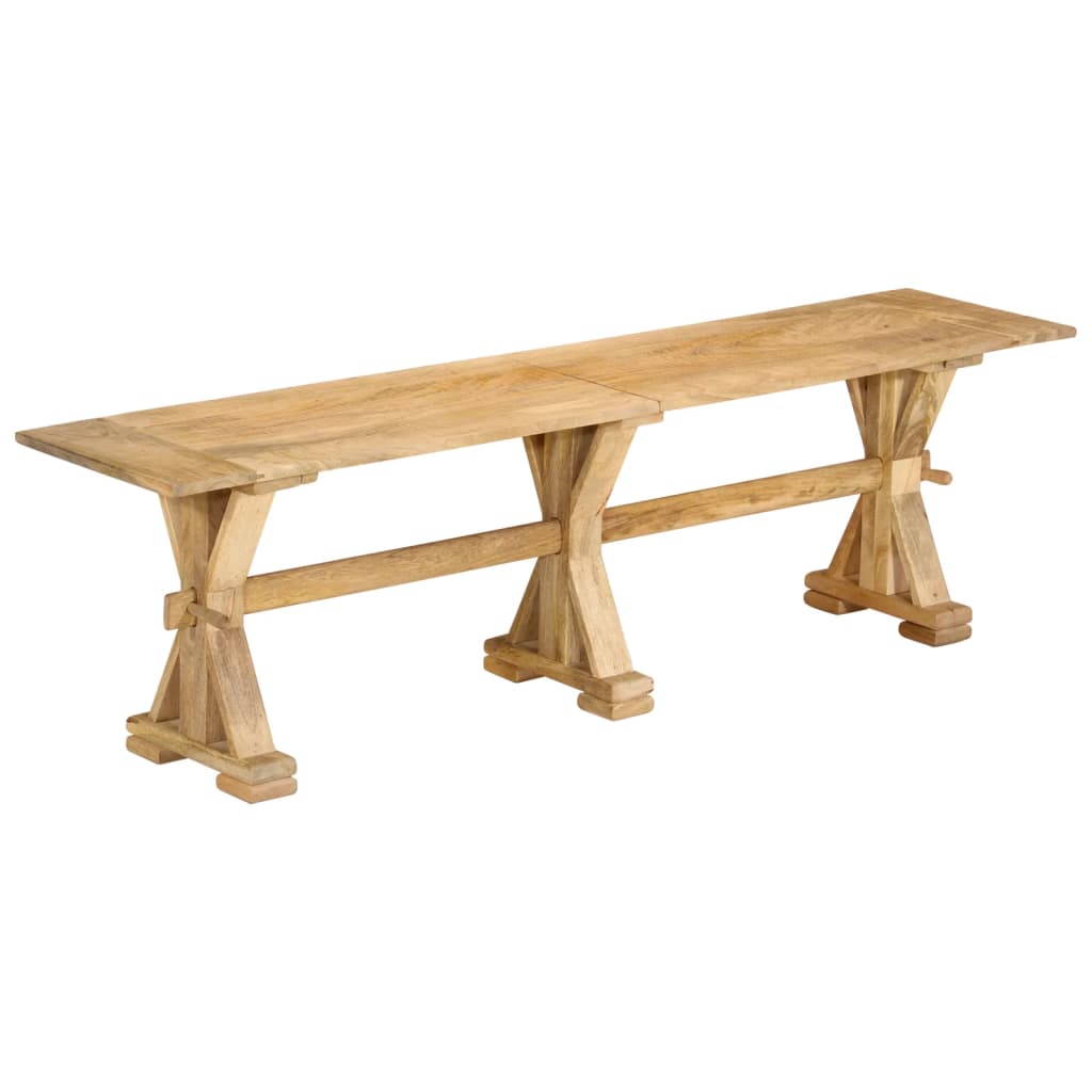 Image of vidaXL Bench 160x35x45 cm Solid Wood Mango