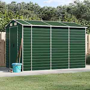 Vrtna lopa zelena 191x300x198 cm pocinkano jeklo