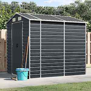 Vrtna lopa antracit 191x215x198 cm pocinkano jeklo