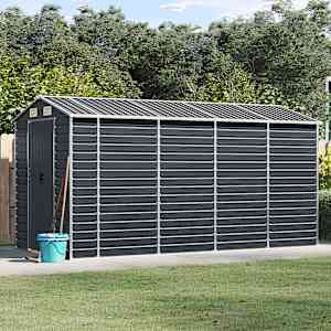 Vrtna lopa antracit 191x385x198 cm pocinkano jeklo