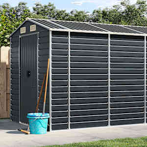 Vrtna lopa antracit 191x725x198 cm pocinkano jeklo