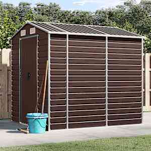 Vrtna lopa rjava 191x215x198 cm pocinkano jeklo