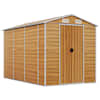 vidaXL aiakuur helepruun 191 x 300 x 198 cm tsingitud terasest
