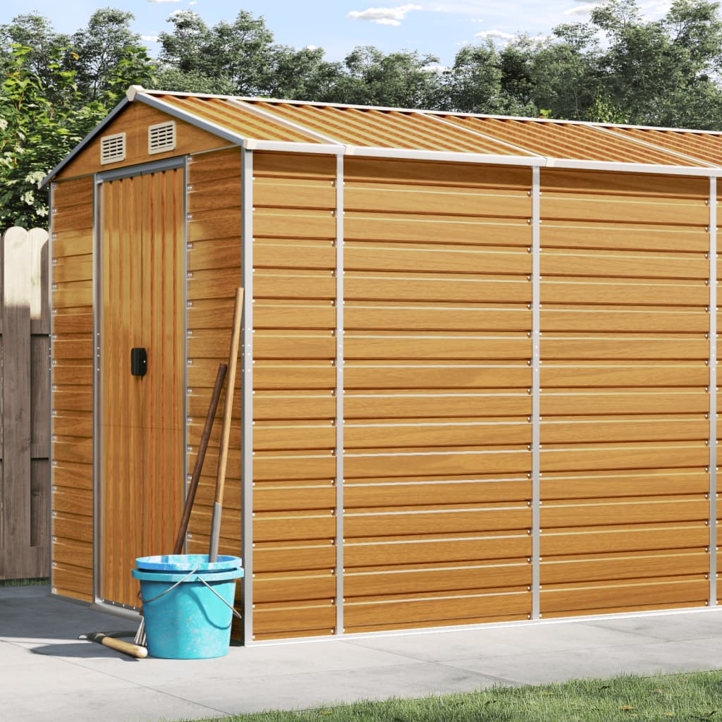  Garden Shed Outdoor Storage Shed Patio Yard Tool Shed Galvanised Steel vidaXL