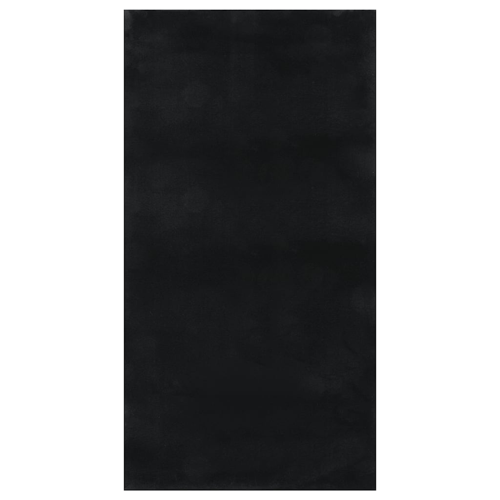 VidaXL Shaggy Rug Black 120x183 Cm Polyester